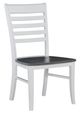 John Thomas Furniture® Cosmopolitan Roma Heather Gray/White Side Chair-0