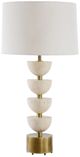 Uttermost® Hemisphere Brass/Travertine Table Lamp-0