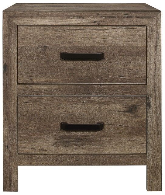 Mazin Furniture® Mandan Weathered Pine Nightstand-0