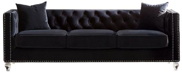Coaster® Delilah 2-Piece Black Living Room Set-1