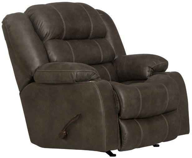 American Wholesale Furniture Beckley Steel Rocker Recliner with Cupholder -0