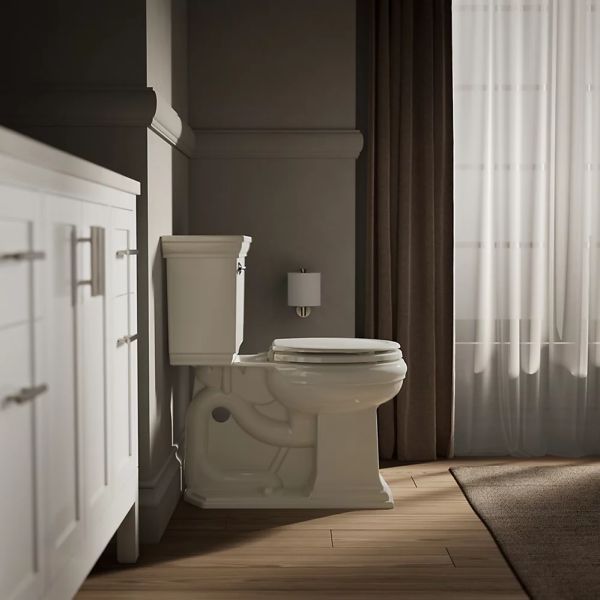 KOHLER® Stonewood® Biscuit Round-Front Toilet Seat-4