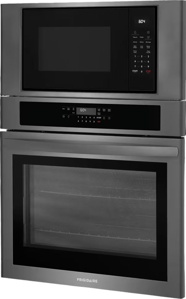 Frigidaire® 27” Black Stainless Steel Oven/Micro Combo Electric Wall Oven with Air Fry-1