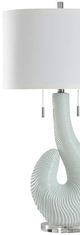 StyleCraft Norman Wyatt Home Shelbe Spa Blue Table Lamp-1