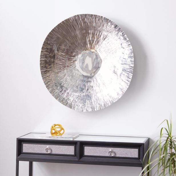 Deco Marche Silver Plate Wall Decor-4