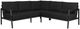 Linon Alora Black Aluminum/Fabric Outdoor Sectional-0