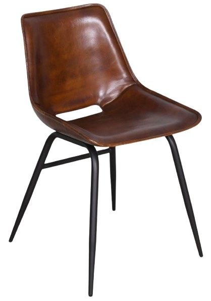 Home Trends & Design Essex Stanley Handwashed Chestnut Side Dining Chair-0