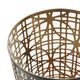A & B Home Modi 3-Piece Matte Black/Gold Pierced Lantern Set-2