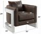 ACME Furniture Betla Aluminum/Espresso Accent Chair-2