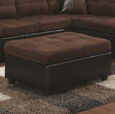 Coaster® Mallory Chocolate Brown Ottoman-1