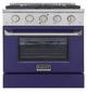 Kucht Professional KDF Series 30" Stainless Steel Pro Style Dual Fuel Range with Blue Door-1
