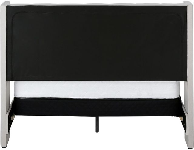 Monarch Specialties Inc. Beige Linen Queen Bed-3