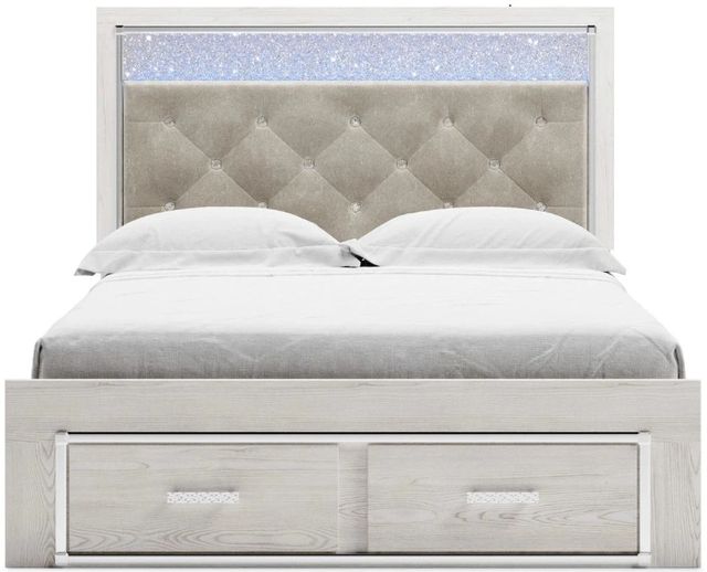 Signature Design by Ashley® Altyra White King Upholstered Storage Bed-1