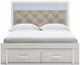 Signature Design by Ashley® Altyra White King Upholstered Storage Bed-1
