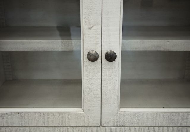 International Furniture Direct Stone Weathered Gray/White 60" TV Stand-2