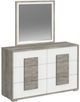 Elements International San Matteo 3-Piece Dual Tone Queen Panel Bedroom Set-2