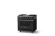 Viking® 5 Series 36" Antique Bronze Pro Style Dual Fuel (LP) Range with Polished Chrome Trim-2