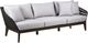 Armen Living Athos Charcoal/Dark Brown/Light Gray Fabric/Rope/Wood Outdoor Sofa-0
