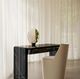 Caracole® Overlap Piano Black Vanity Table with LED and Whisper of Gold Accent-2