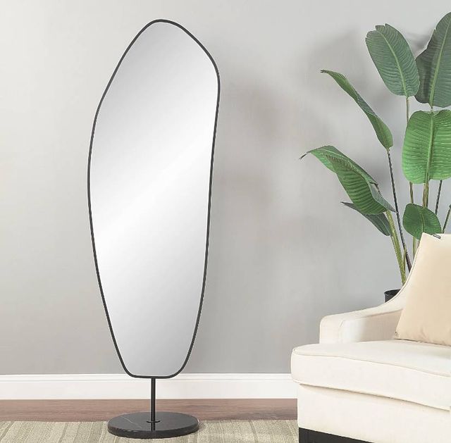 Renwil® Arlon Powder Coated Matte Black Full-Length Mirror-4