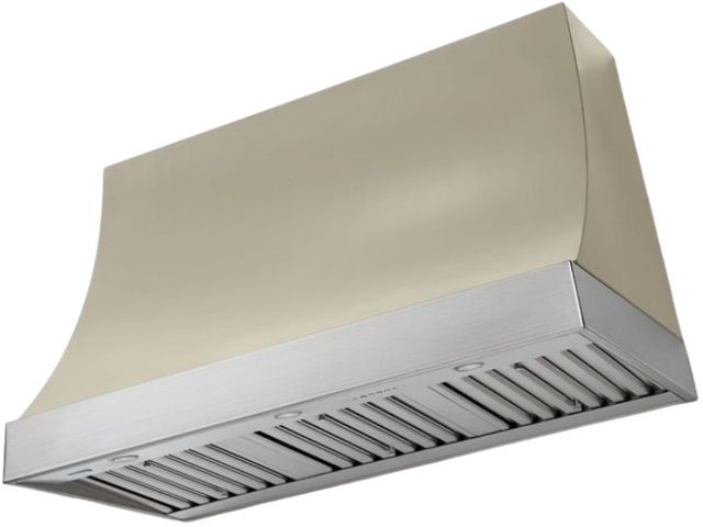 AGA Marquee 48" Fawn Wall Mounted Range Hood with Brushed Nickel Trim-0