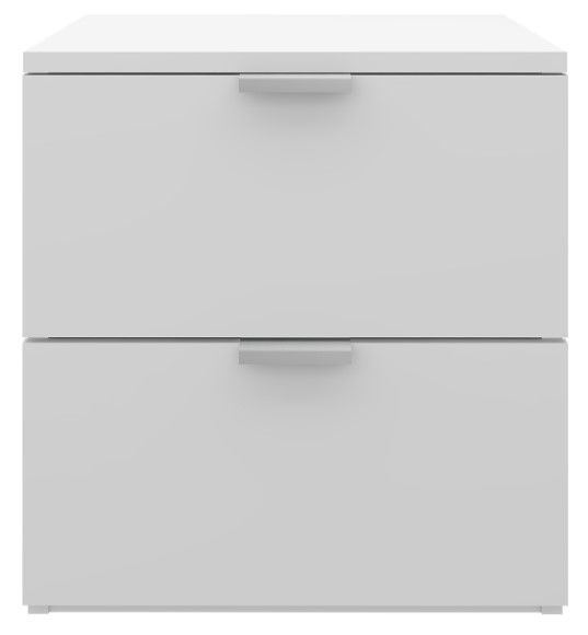 HH2 Home Delmar Matte White Nightstand-1