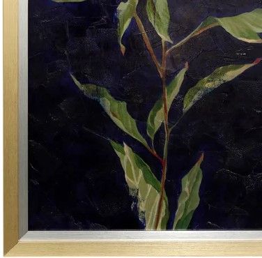 Stylecraft Cobalt Sky Bloom II Beige/Dark Blue/Green/Off-White Wall Art-2