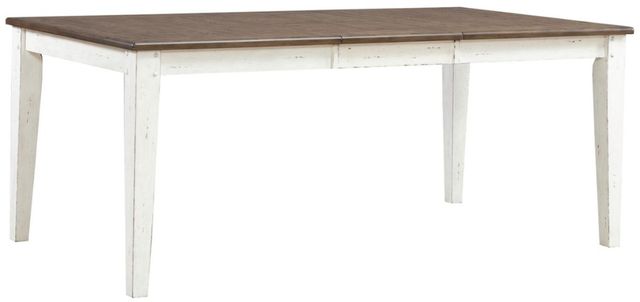 Liberty Furniture Al Fresco Graphite Rectangular Table with Whitestone Base-2