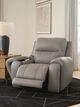 Signature Design by Ashley® Trendsetter Ash Power Recliner with Audio Seating-2