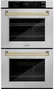 ZLINE Autograph Edition 30" Satin Stainless Steel Double Electric Wall Oven-0