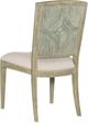 Hooker® Furniture Surfrider Driftwood/Zuri Cream Carved Back Dining Side Chair -2