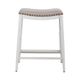 Liberty Furniture Vintage Series Antique White Backless Upholstered Counter Chair-1