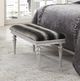 Michael Amini® Melrose Plaza Dove/Platinum Accent Bench-1