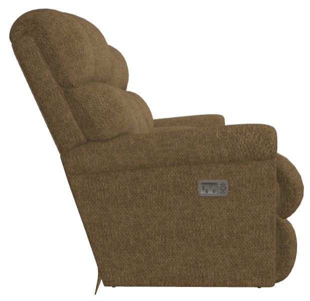 La-Z-Boy® Pinnacle Mink Power Wall Reclining Loveseat with Headrest and Console-2