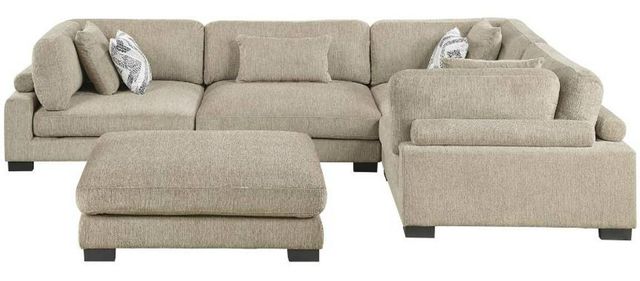 Homelegance® Tinley 5-Piece Brown 135" Modular Sectional with Ottoman-2
