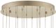 Currey & Company Glace Multi-Drop Painted Silver Pendant Lighting-1