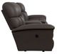 La-Z-Boy® Mateo Chocolate Leather Manual Wall Reclining Loveseat with Console-2