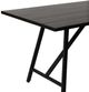 Armen Living Koala Black/Dark Eucalyptus Outdoor Patio Rectangle Dining Table-2