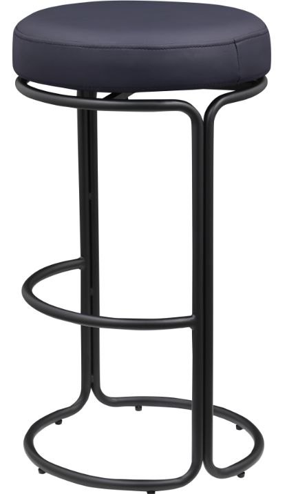 Meridian Furniture Madison Black Vegan Leather Bar Stool-3