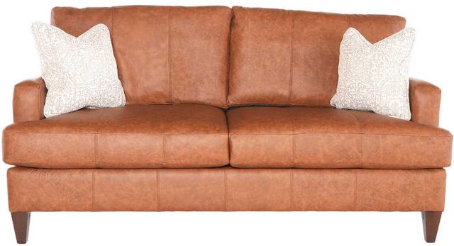 Marshfield Furniture Carmen Brown Leather Sofa-1