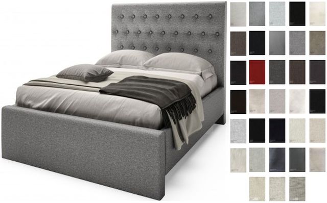 Julien Beaudoin Cosmos Alicia Grey Twin Panel Bed