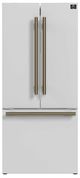 FORNO® Espresso Gallipoli 30 in. 17.5 Cu. Ft. White Counter Depth French Door Refrigerator-0