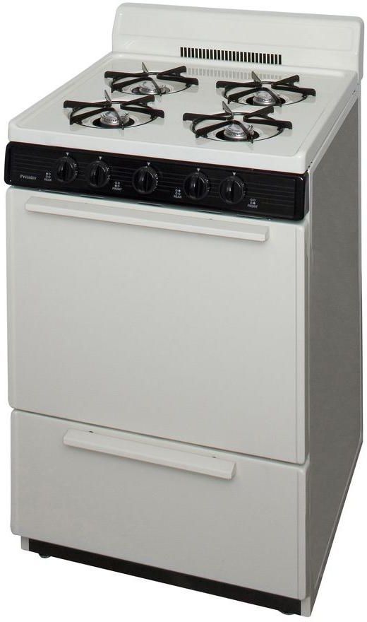 Premier 24" Biscuit Freestanding Gas Range-1