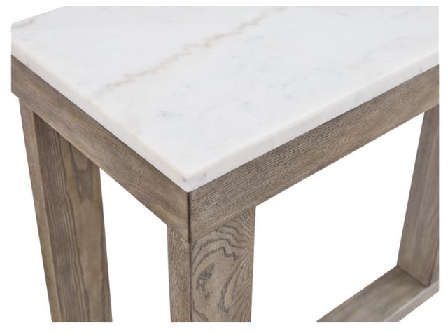 Signature Design by Ashley® Loyaska Ivory Sofa Table with Brown Base -4