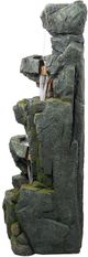 A & B Home Gray/Green Stone Fountain-1