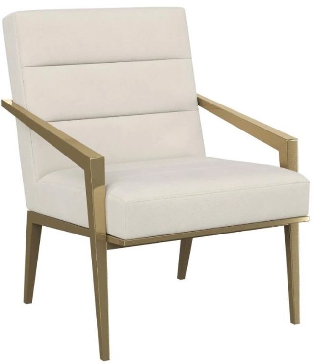 Coaster® Kirra White Upholstered Metal Arm Accent Chair-0