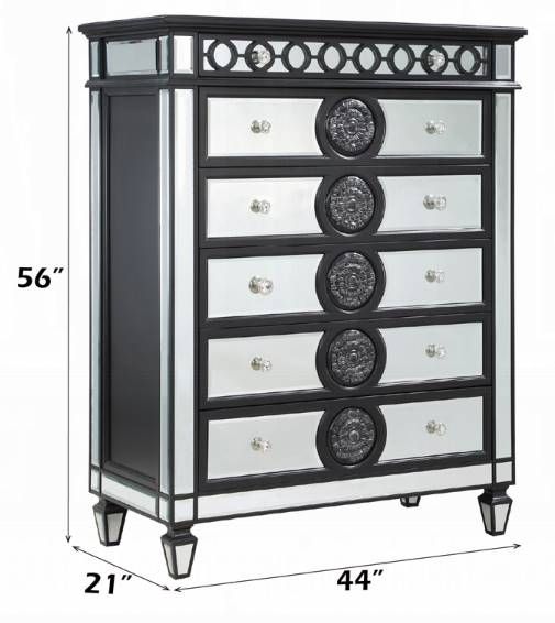 ACME Furniture Varian II Black/Silver Chest-2