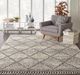 Nourison Home™ Oslo Shag Ivory/Gray 5'x8' Style 1 Area Rug-1