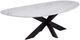 Bassett Mirror Barton White Oval Coffee Table-0