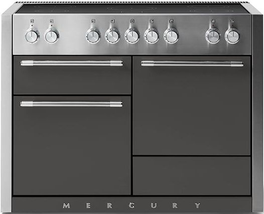 AGA™ Mercury 48" Stainless Steel Pro Style Induction Range with Slate Door-0